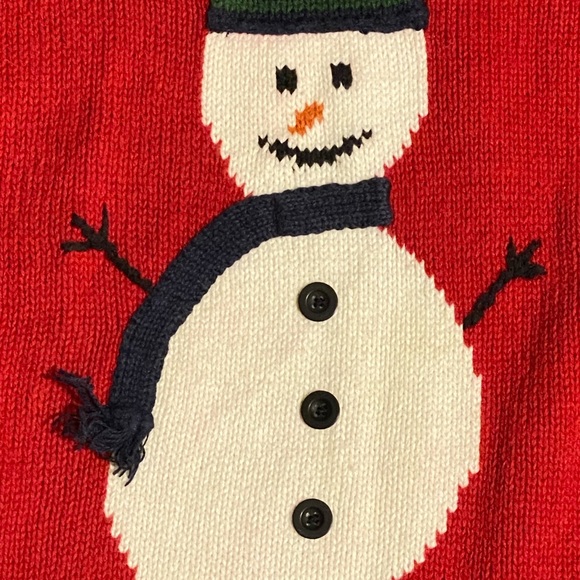 Kids unisex Frost brand red Snowman Sweater - Picture 3 of 9